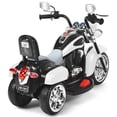 thumbnail image 2 of Costway 3 Wheel Kids Ride On Motorcycle 6V Battery Powered Electric Toy White, 2 of 7