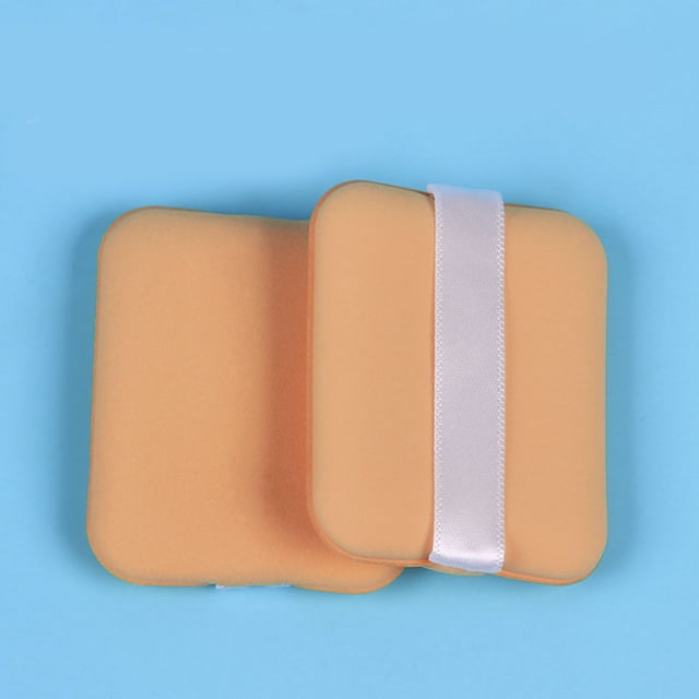 Powder Puff Face Soft Dual Sided Cushion Puff Cosmetic Puff Sponge Powder Wet Dry Makeup ToolSkin Color Rectangle
