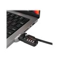 thumbnail image 1 of Compulocks Ledge Lock Adapter for MacBook Pro 16" M1, M2 & M3 with Combination Cable Lock - Security slot lock adapter - with combination lock - for Apple MacBook Pro 16 (M1, M2), 1 of 5