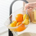 thumbnail image 4 of Sentmoon Deals Flyer Multi-functional Draining Basket - Fruit Cleaning Bowl With Strainer Container Kitchen Sink Food Catcher Drainer Fruit Rinser Vegetable Washing Filter Bowl Over Deals of the Day, 4 of 6