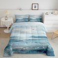 thumbnail image 1 of Erosebridal Ensembles de Couette Ombrée Abstraite Format Simple, Couette en Duvet à Impression à l'Huile, Insert de Couette Réversible Chic Abstrait, Microfibre Décor de Chambre, 2 Pcs, 1 of 8