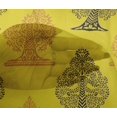 thumbnail image 4 of oneOone Viscose Chiffon Medium Yellow Fabric Floral & Flying Swan Block Sewing Craft Projects Fabric Prints By Yard 42 Inch Wide, 4 of 4