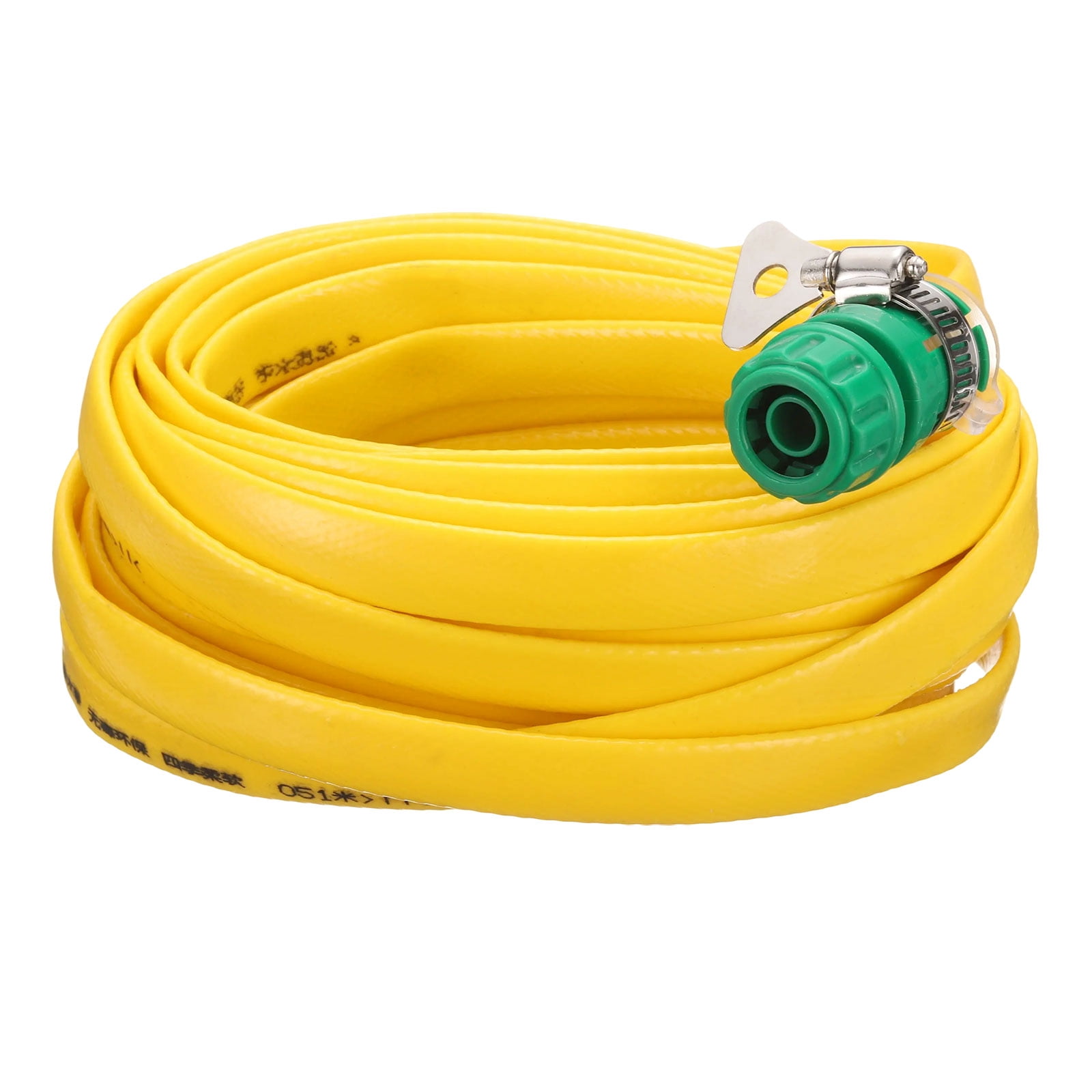 Uxcell Garden Hose 32ft Durable TPE Anti-Kink Water Hose Non-Expanding Flexible Yard Hose with Universal Water Connector Fittings for Outdoor Watering Cleaning House Car Wash, Yellow