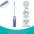 thumbnail image 2 of Tournevis Torx T8/T9/T10 - Démontable, Compatible avec la Commande PS3 360, Poignée en Acier et PVC, Bleu+argent, 2 of 7