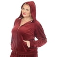 thumbnail image 4 of White Mark Ensemble de Survêtement en Velours pour Femmes, 2 Pcs, 4 of 6