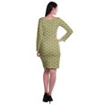 thumbnail image 3 of Moomaya Womens Full Sleeve Printed Midi Length Printed Bodycon Dress, 3 of 6