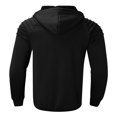 thumbnail image 3 of Men‘s Autumn Folded Long Sleeve Hooded Cardigan Jacket Top, 3 of 6