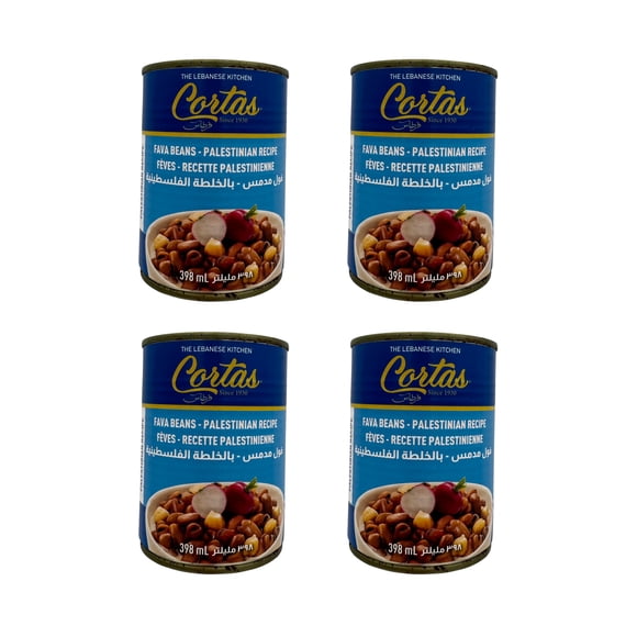 Cortas Fava Palestinian Recipe Tin EO 400 g x 4