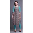 thumbnail image 4 of Bimba Cotton Printed Straight Kurtis For Women Panel Kurta Summer Tunic-X-Small, 4 of 6