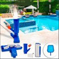 thumbnail image 1 of Aufmer 3 Pcs Portable Pool Cleaner 54in with Adjustable Pole, Handheld Vacuum for Spa/Pond/Inflatable Pools, Blue Plastic & Stainless Steel(Blue), 1 of 8