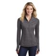 thumbnail image 1 of Sport-Tek Ladies Sport-Wick Stretch Reflective Heather 1/2-Zip Pullover. LST855, 1 of 1