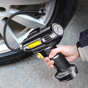 HLONK Aaa150PSI Cordless Tire Inflator Air Compressor Tire Inflator Portable A-ir Compressor A-ir Pump For Car Tires 12V Auto Tire Pump With Digital Pressure Gauge With Emergency LED Ligh