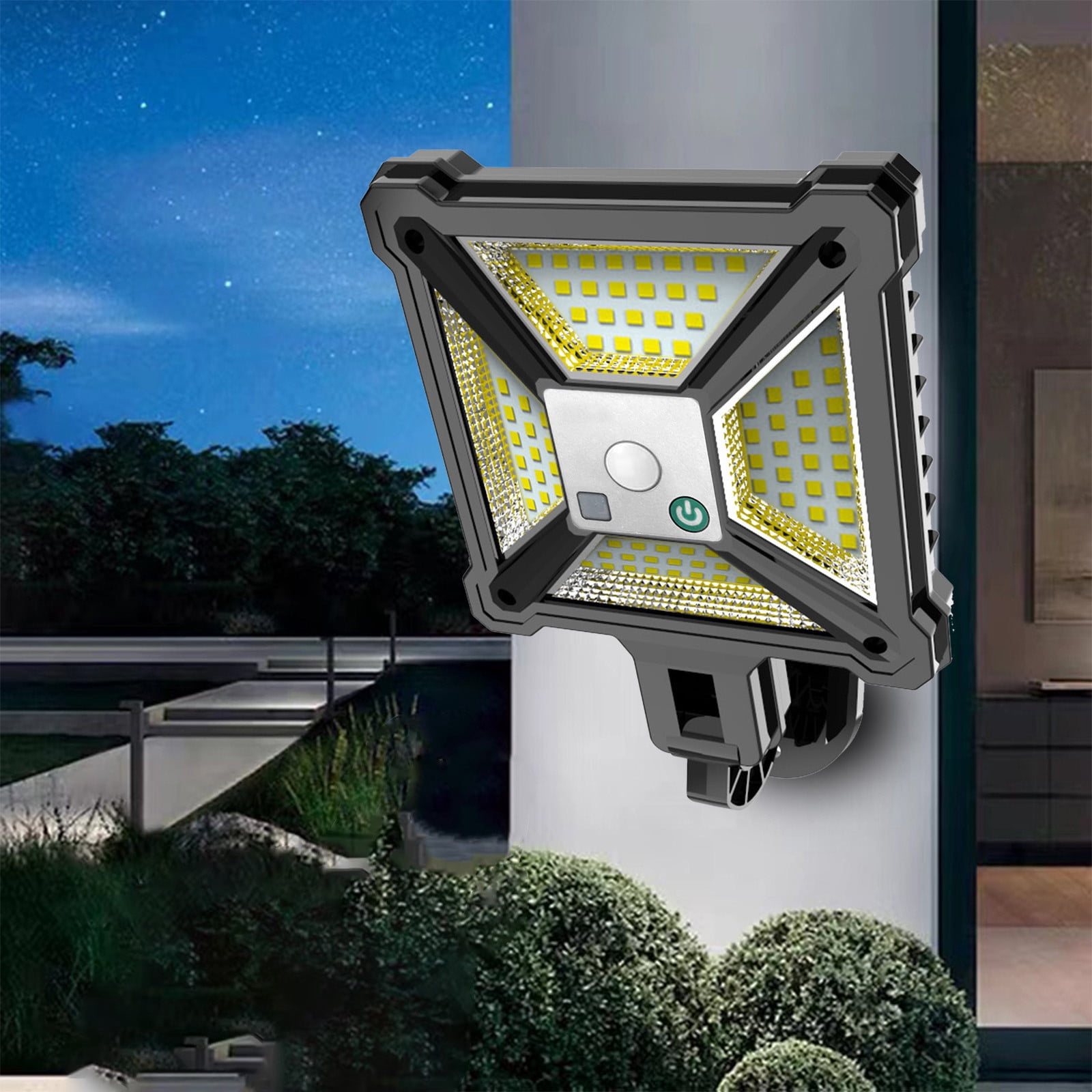 Meitianfacai Outdoor Solar Street Lights Super Brightness LED Motion Sensor Light, Waterproof Solar Powered Security Lights Wall Lamp for Yard, Garden, Patio, Gate, Path, Street Lighting,Cold Light