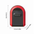 thumbnail image 5 of Wall Mount Key Storage Secret Box Organizer 4 Digit Combination Password Security Code Lock ,Easy to Use, 5 of 5