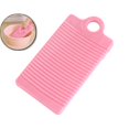 thumbnail image 1 of Dvruxg Mini Plastic Washboard Washing Board Shirts Cleaning Laundry Board for Clothes(Pink), 1 of 5