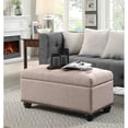 thumbnail image 1 of Convenience Concepts Designs4Comfort Pouf de Rangement 7th Avenue en Tissu Beige, 1 of 5