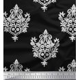 thumbnail image 1 of Soimoi Silk Fabric Floral & Paisley Block Print Fabric by The Yard 42 Inch Wide, 1 of 3