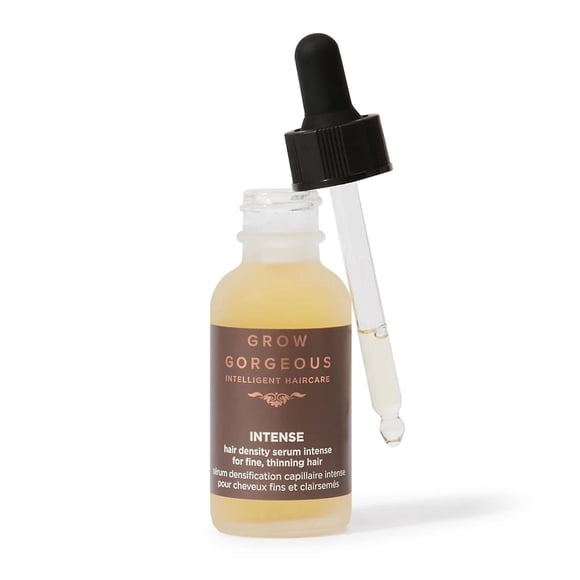 Grow Gorgeous Density Sérum Intense - Sérum Capillaire Végétalien avec Caféine, Trèfle Rouge et Peptides pour Cheveux Clairsemés et Perte de Cheveux. Croissance des Cheveux Sans Cruauté