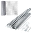 thumbnail image 1 of ALEKO KITCLF6X50 Galvanized Steel 6 X 50 feet Complete Kit Chain Link Fence, 1 of 12