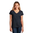thumbnail image 1 of District Femmes ReT-Shirt VNeck DT8001, 1 of 1