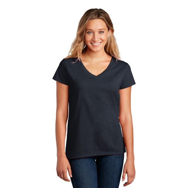 District Femmes ReT-Shirt VNeck DT8001