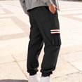 thumbnail image 3 of Ceisia Pantalon Décontracté Ample Uni pour Homme Taille Élastique à Cordon de Serrage Sport Cadeau Travail, 3 of 9