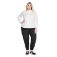 thumbnail image 2 of Lane Bryant Women's Plus Poplin Button-Up Shirt, 2 of 6