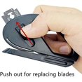 thumbnail image 5 of 2Pack Safety Wrapping Paper Cutter Vinyl Film Cutter Car Wraps Knife Craft Vinyl Knife Utility Knife with Razor Blade for Window Tint, Car Wrap, Craft Making, Black Black, 5 of 5