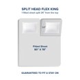 thumbnail image 2 of Bare Home 22" Extra Deep Pocket Sheet Set - Premium 1800 Collection - Ultra-Soft - Split Head Flex King, Coronet Blue, 2 of 9