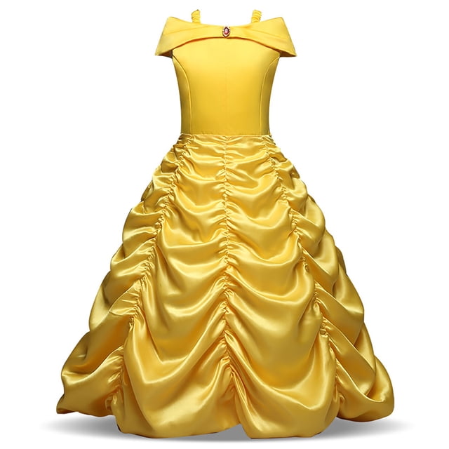 Belle Robe Fille Costume de Princesse Déguisement de Fête - Accessoires Optionnels