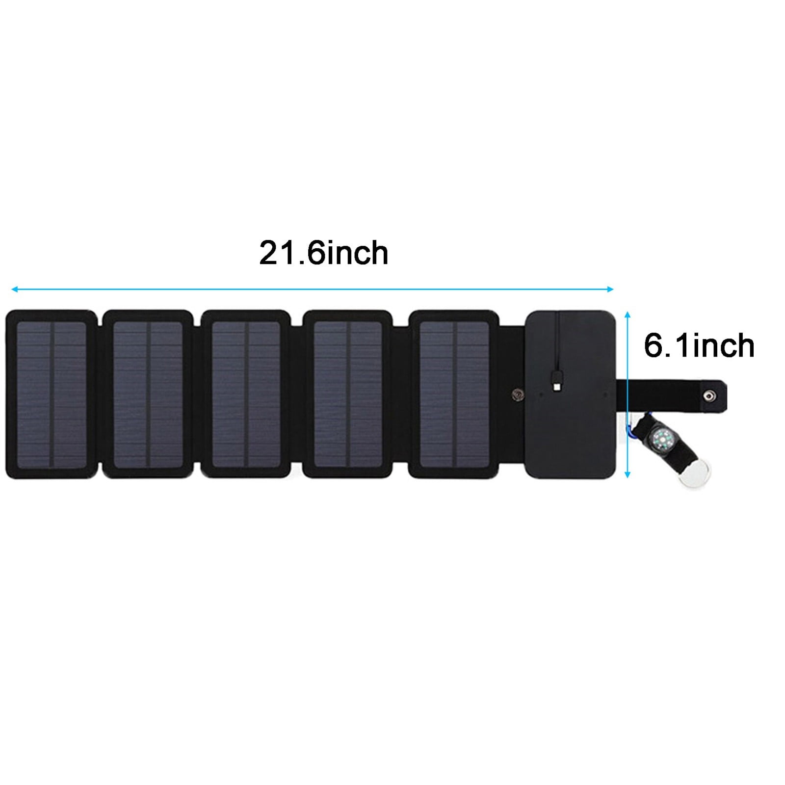 Edgergery Portable Solar Panel Power Bank Fold Charger For Outdoor Camping