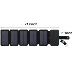 Edgergery Portable Solar Panel Power Bank Fold Charger For Outdoor Camping