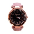 thumbnail image 1 of Montre à Quartz Mode Décontractée pour Femmes Cadran Scintillant Ciel Bracelet en Cuir, 1 of 8