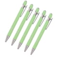 thumbnail image 1 of Maplenight Aluminum Ballpoint Pen with Touchscreen Tip - Metal Body, 1.5g Ink, 5pc Set for Business, Student Writing, and Screen Use Mint Green, 1 of 4