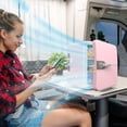thumbnail image 4 of JASKFLY Mini Freezer 6L 12V Car Refrigerator Portable Mini Fridge for Auto Home Use with AC DC Power Hot and Cold Cooling Heating,Home appliances|Plastic,Pink, 4 of 8