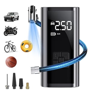 Birdeem Tire Inflator with Pressure Gauge,Car Tire Inflator,Corded Digital Models of Car Inflatable Pump Pump Car with Portable Tire Filling Lighting Pump Pump Inflator,Portable Tire Inflator for Car