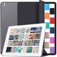 thumbnail image 1 of iPad PRO 1st Gen 2015 12.9 Inch [ 1 Gen ] A1652 A1584 ML0H2LL/A ML0G2LL/A ML0N2LL/A ML0Q2LL/A ML0R2LL/A ML0V2LL/A ML0U2LL/AiPad Cover with Translucent Frosted Hard Back - Black, 1 of 8
