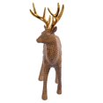 thumbnail image 3 of Truu Design Wooden-Look Polyresin Carved Decorative Deer Sculpture, 3 of 5