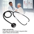 thumbnail image 1 of Stéthoscope à Tête Unique Stéthoscope Professionnel Détection du Cœur Stéthoscope Échoscope Outil de Soins du Corps Stéthoscope Professionnel à Tête Unique Alliage d'Aluminium Détection du Cœur et des Poumons, 1 of 8