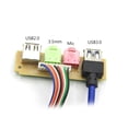thumbnail image 2 of 70cm Front Case Panel USB3.0+USB2.0 High Clarity Audio Jack Ports I/O Board Internal Cable, 2 of 5