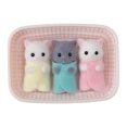 thumbnail image 1 of Triplets de Chat Persan Critters Critters, 3 Figurines d'enfant Bercées, 1 of 2