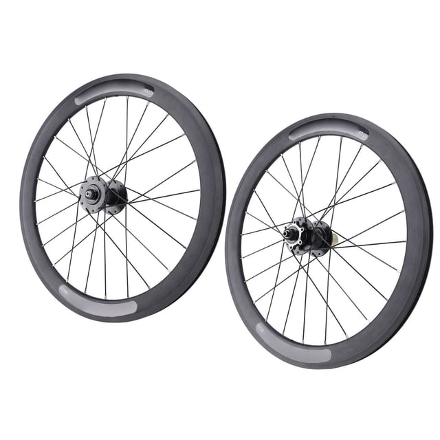 Folding Cycle Wheelset, Aluminum Alloy 20 Inch Cycle Front Rear Wheel Assembly Stable Bearings for Repairing
