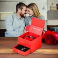 thumbnail image 1 of LSLJS Valentines Day Gifts, Rose Gift Box Lover Proposal Gift Jewelry Ring Rose Box Small Rose Necklace Gift Box, Gift Box, 1 of 2