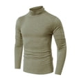 thumbnail image 1 of XZNGL Fall/winter Turtleneck Neck Mens Solid Color Long Sleeves Bottoming Shirt, 1 of 1