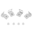 thumbnail image 2 of 4 Pcs Fish Tank Lid Holder, Stainless Steel Aquarium Cover Glass Clip Fish Tank Top Cover Support Bracket with Fixing Plug Easy Installation Aquarium Lid Clip for Fish Tank, 2 of 7