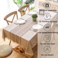 thumbnail image 5 of Nappe à Franges en Coton Lin Lourd Anti-Poussière pour Décoration de Table de Cuisine, 5 of 5