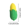 thumbnail image 3 of Rubber Eraser Soft PVC Sliding Pencil Eraser, Cute Color Assortment in Yellow, Green, Orange, Purple, 4 x 2 cm, Lightweight for School, Office, Home Use, 3 of 6