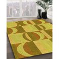 thumbnail image 3 of Ahgly Company Tapis Rectangulaire Lavable en Machine Intérieur Transitionnel Jaune, 2 Pieds x 3 Pieds, 3 of 7