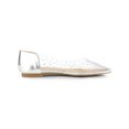 thumbnail image 3 of BLISSFUL STEP Women's Casual Shoes Pointy Toe Clear Rhinestone Ballet Flats Silver 10, 3 of 8