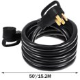 thumbnail image 2 of VEVOR Rallonge de VR 50 Pieds 50 Amp Durable de Qualité Supérieure, Cordon d'Alimentation pour VR, Rallonge de 26,5 mm de Diamètre, Fil de Cuivre, Câble d'Alimentation pour VR pour Remorque, Autocaravane, Campeur avec Poignées, 2 of 9